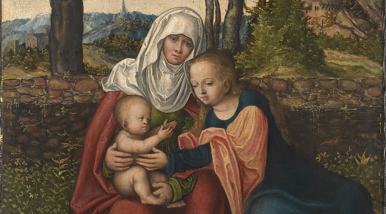 Den hellige Anna selvtredje (c.1516).&nbsp;<span>(+)</span>