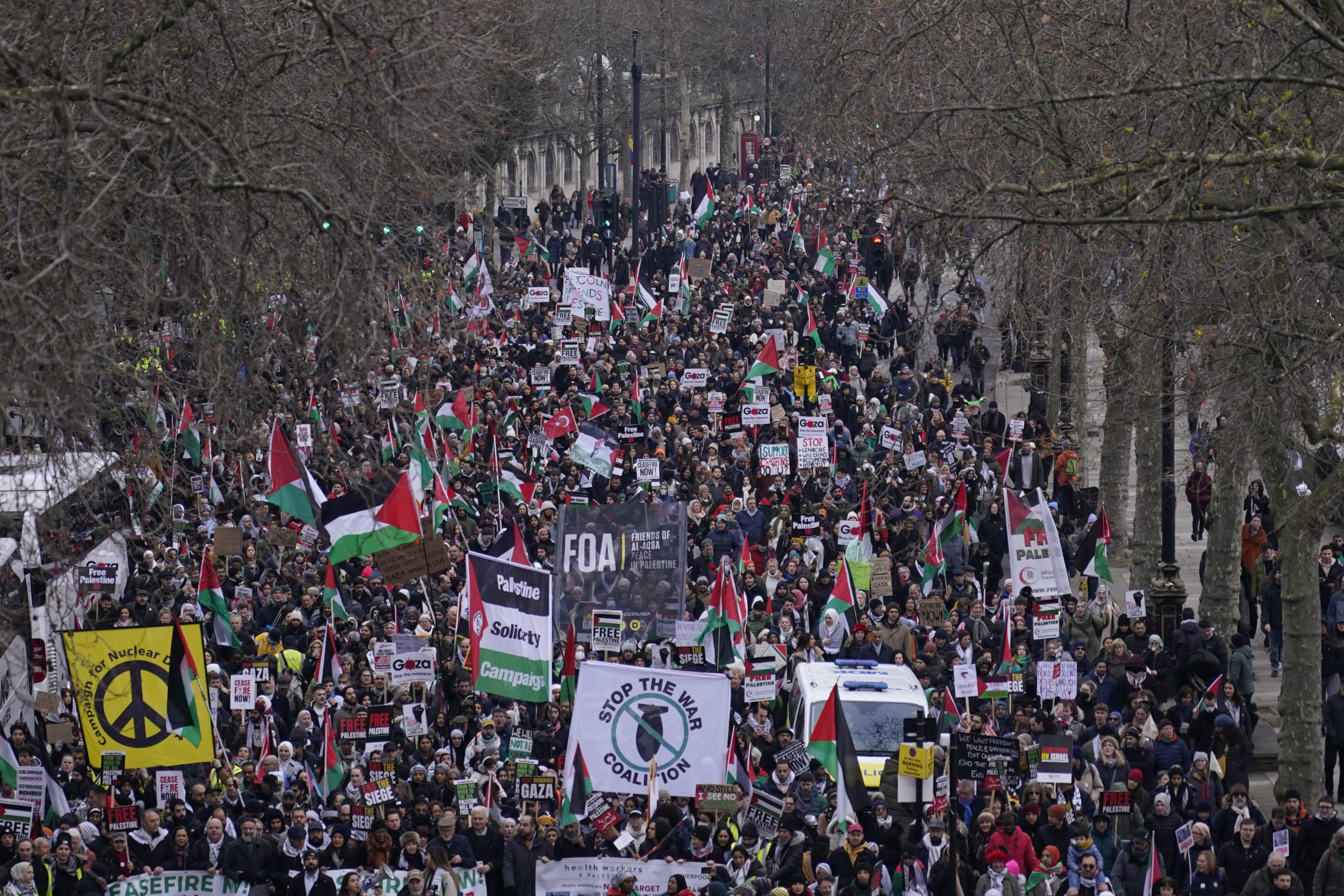 Demonstrasjoner til støtte for Gaza over hele Europa&nbsp;<span>(+)</span>