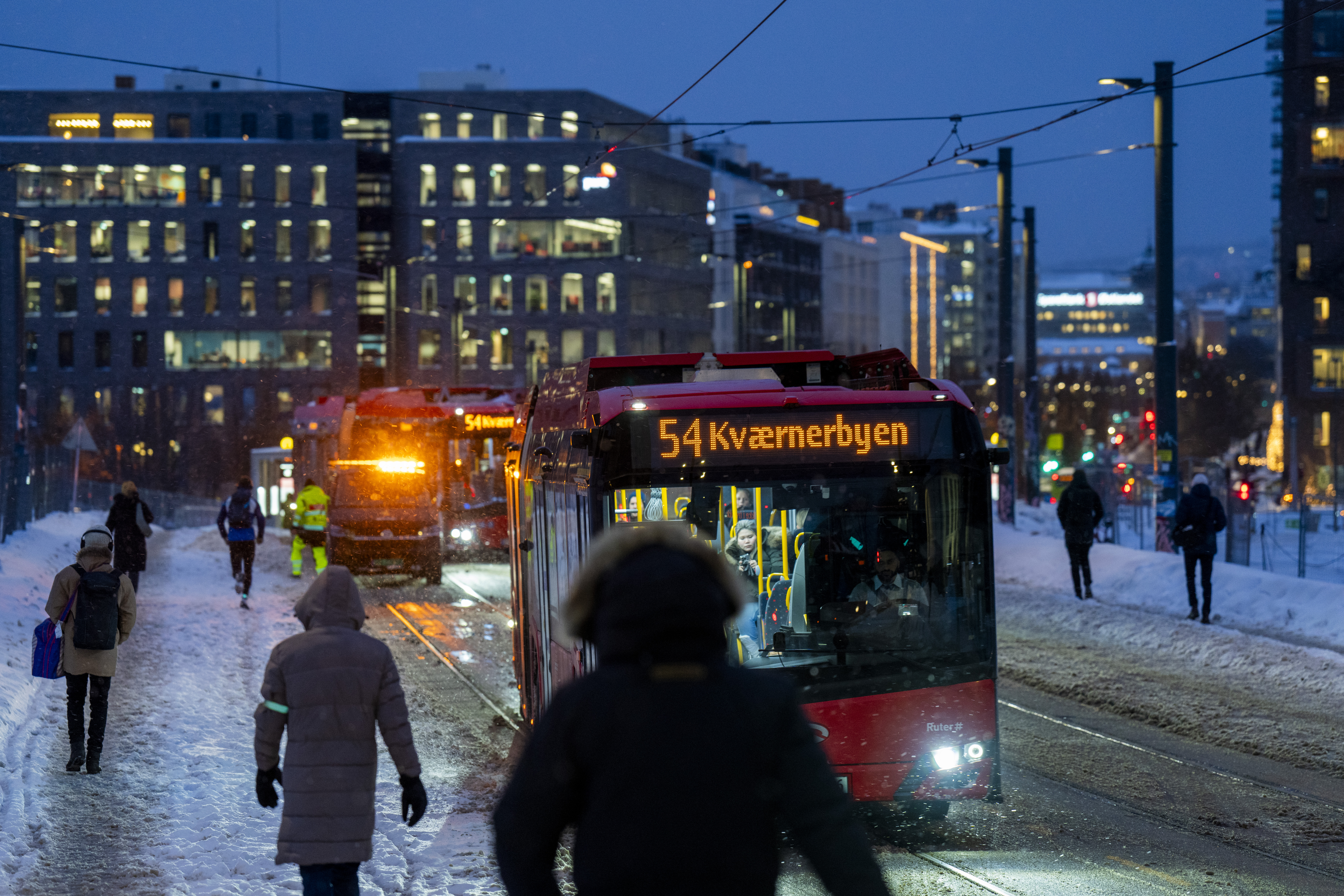 Fortsatt buss-kaos i Oslo selv ved mildvær&nbsp;<span>(+)</span>