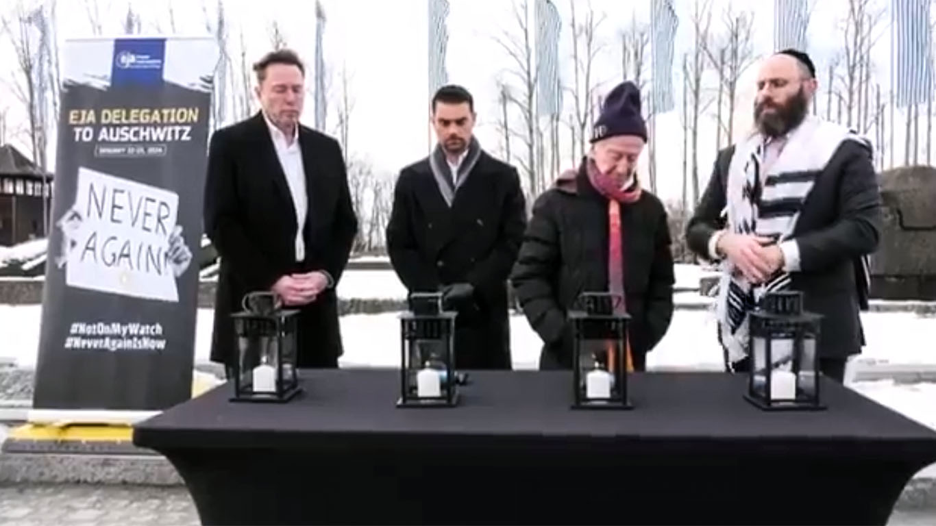Elon Musk på privat besøk i Auschwitz-Birkenau&nbsp;<span>(+)</span>
