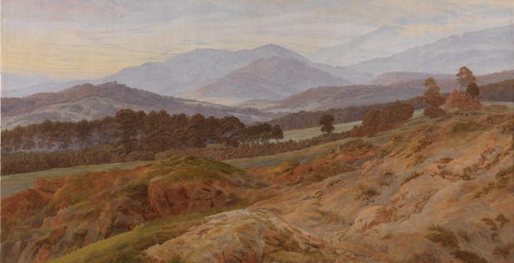 Fjell-landskap fra Riesengebirge (1835).&nbsp;<span>(+)</span>