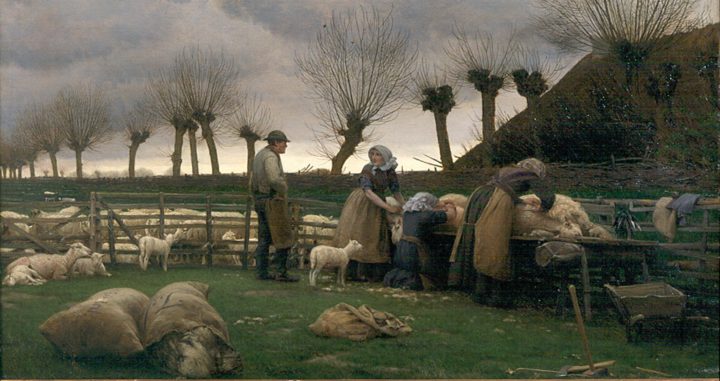 Foraarsfaareklipning på Lolland. Graavejr (1878).&nbsp;<span>(+)</span>