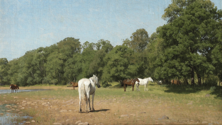 Søbred med Heste (1878).&nbsp;<span>(+)</span>