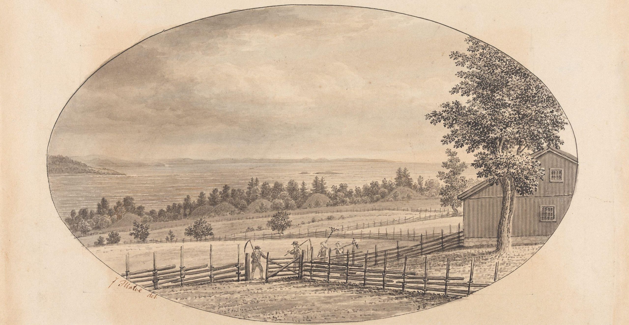 Borrehaugene (1837).&nbsp;<span>(+)</span>