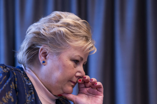 Erna på vei mot exit – ny krisemåling ryster Høyre