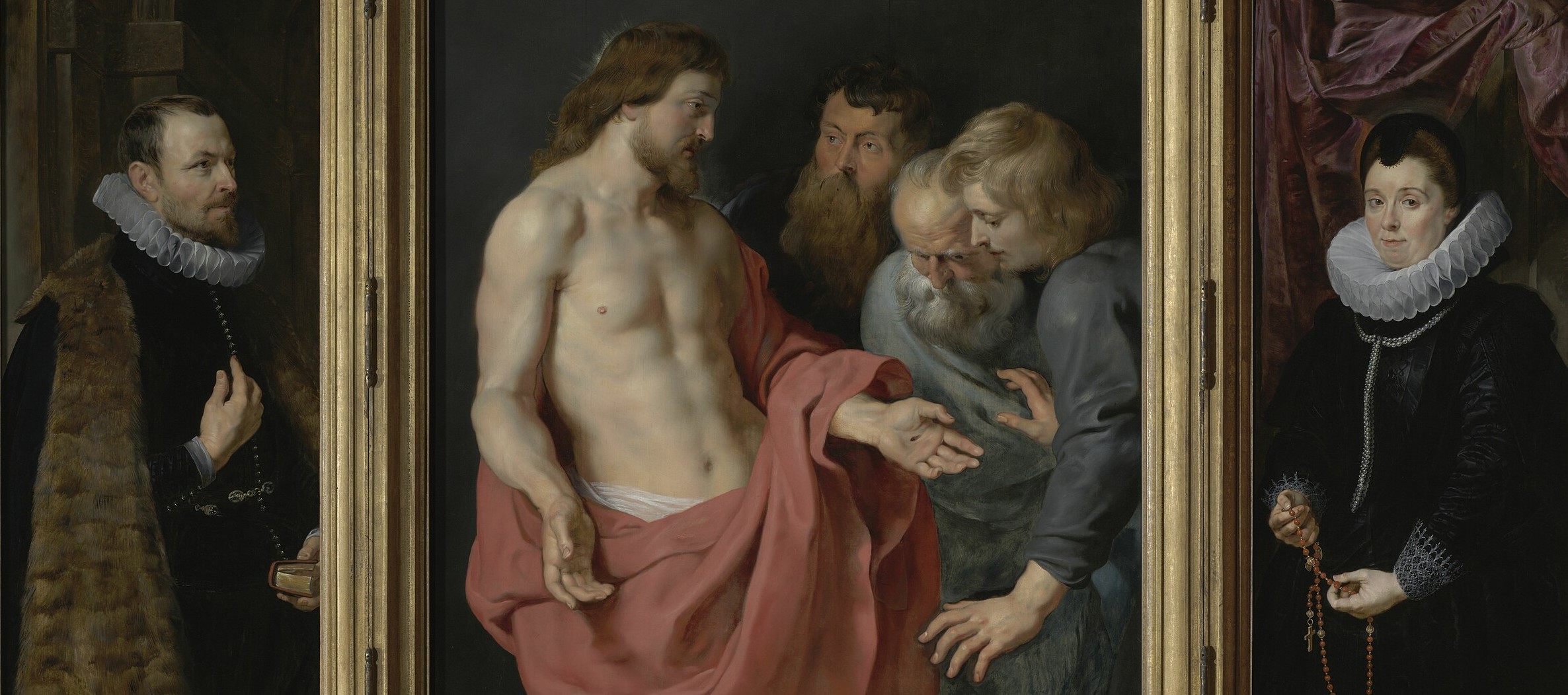 Jesus og den vantro Thomas med donorer (1613-15).&nbsp;<span>(+)</span>