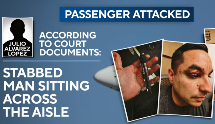 Passasjer på Alaska Airlines knivstakk politimann med et improvisert våpen&nbsp;<span>(+)</span>
