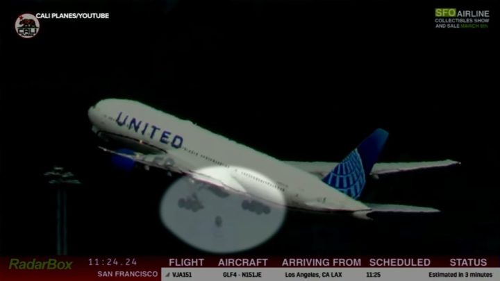 United Airlines måtte nødlande – mistet hjul under takeoff&nbsp;<span>(+)</span>