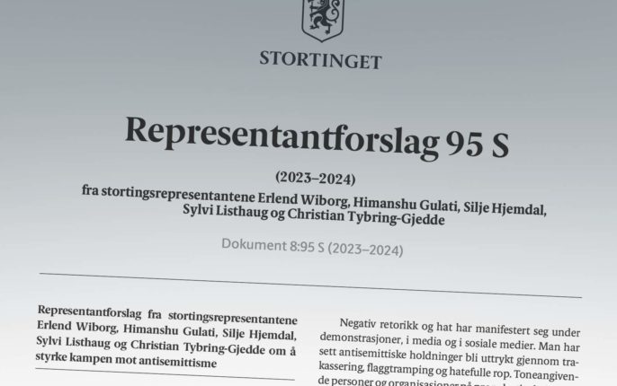 FrP-kvintett ber om økt innsats mot antisemittisme&nbsp;<span>(+)</span>