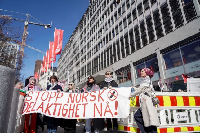 Aksjonsgruppa for Palestina blokkerer Arbeiderpartiets landsstyremøte&nbsp;<span>(+)</span>