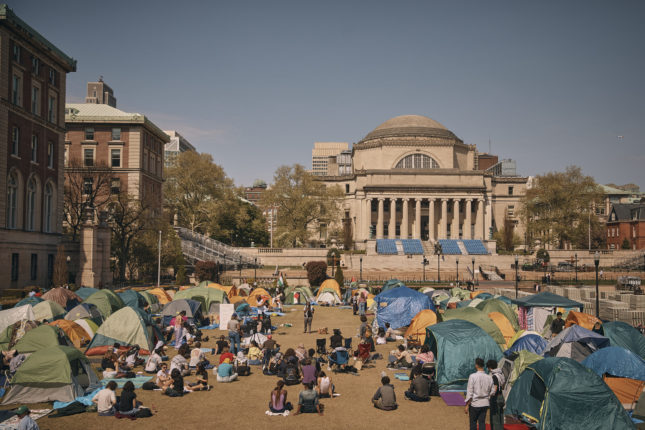 Columbia University truer med å suspendere Palestina-demonstranter&nbsp;<span>(+)</span>