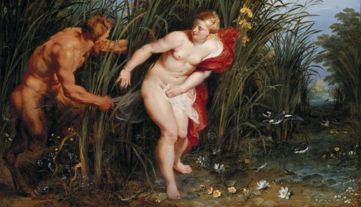 Elvelandskap med Pan og Syrinx (1617-19).&nbsp;<span>(+)</span>
