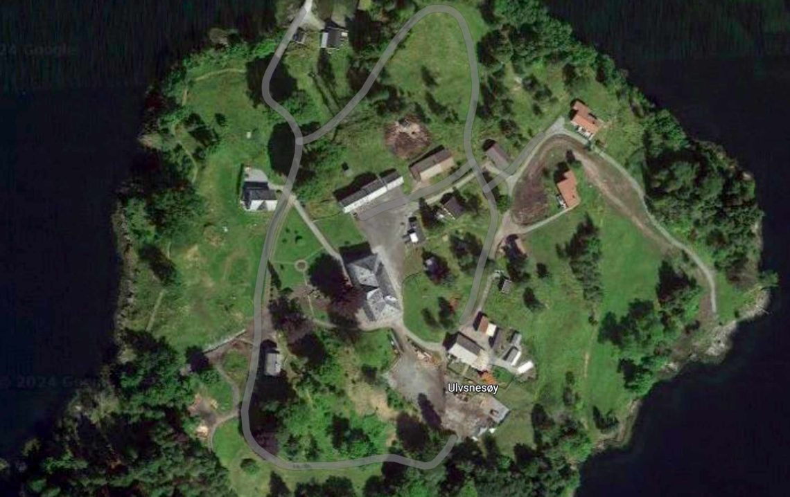 Ulvsnesøy satelittfoto