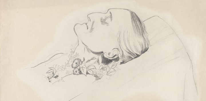 Camilla Collett på dødsleiet (1895?)&nbsp;<span>(+)</span>