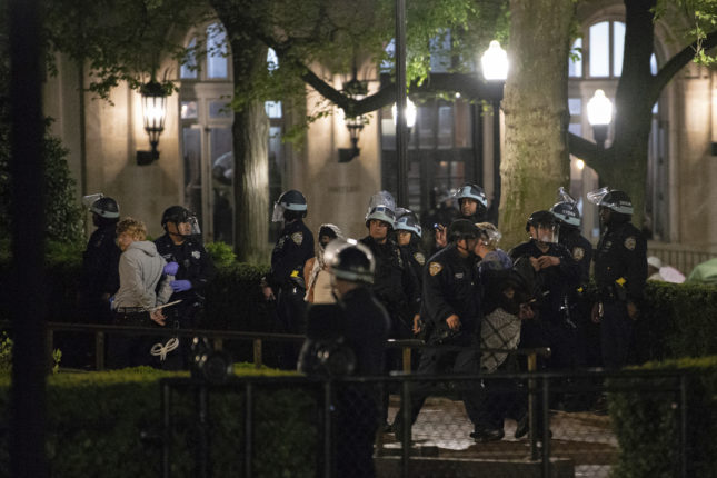 Politiet tømte hus på Columbia-universitetet&nbsp;<span>(+)</span>