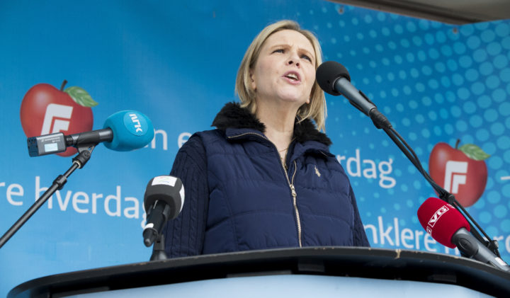 Listhaug langet ut mot LO og Ap under 1. mai-tale i Drammen