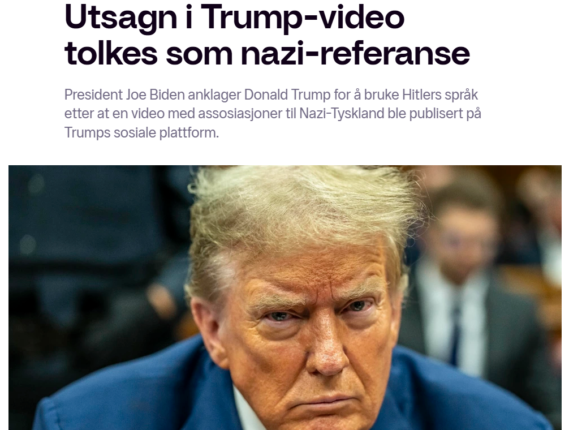 Norske medier sprer løgner om Trump-video