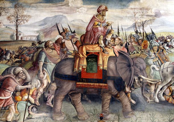 Hannibal krysser Alpene (ca. 1505)