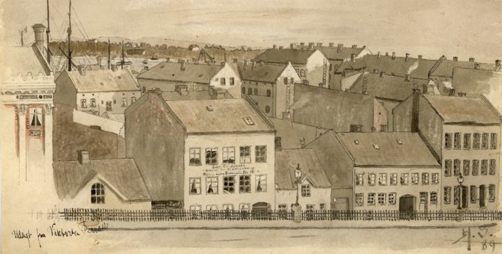 Udsigt fra Victoria Terrasse (1889).&nbsp;<span>(+)</span>