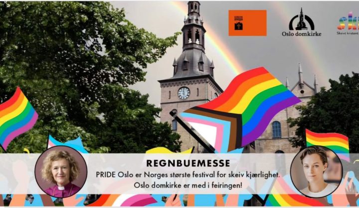 Trettebergstuen holdt preken på regnbuemesse i Oslo domkirke