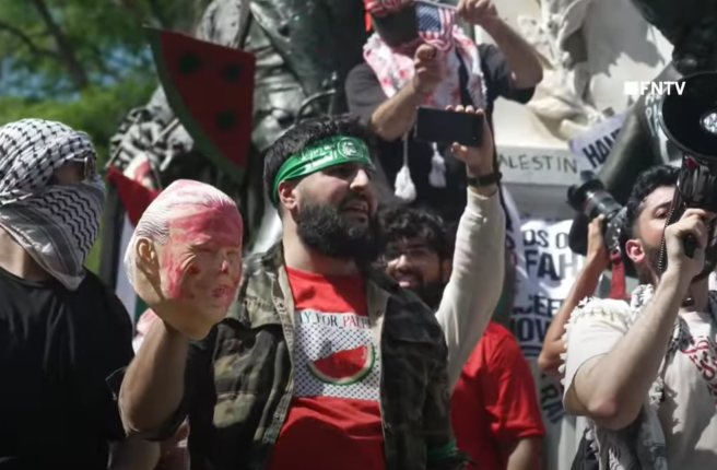 Tusenvis av Palestina-aktivister demonstrerte utenfor Det hvite hus