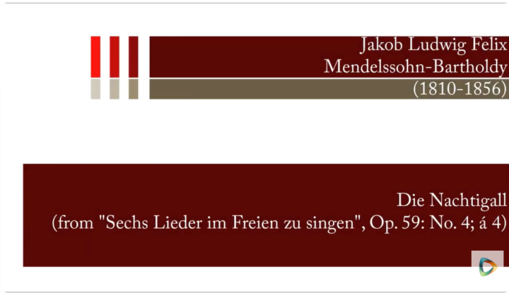 Interlude: Mendelssohn - Nachtigall