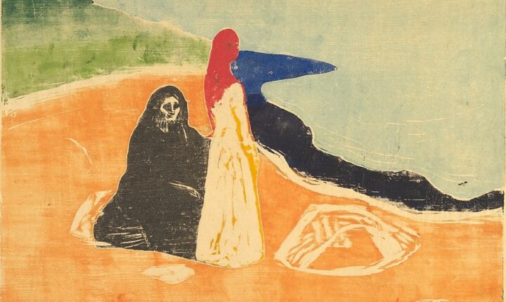 To kvinner ved stranden (1898).