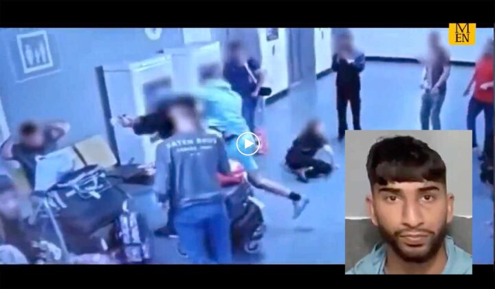 Overvåkingsvideo viser hele angrepet på politifolkene i Manchester