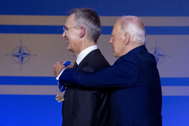 Jens Stoltenberg tildelt presidentens frihetsmedalje&nbsp;<span>(+)</span>