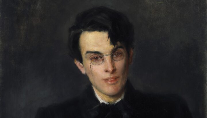 Portrett av dikteren William Butler Yeats (1900).
