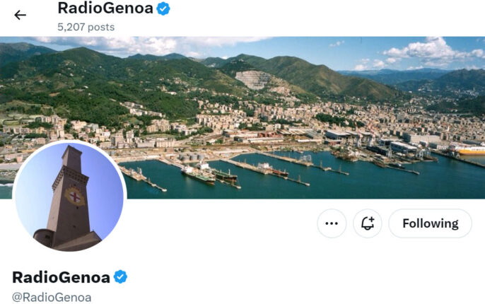 Italia: Den ubekvemme twitter&shy;kontoen Radio Genoa bragt til taus&shy;het av Carabinieri