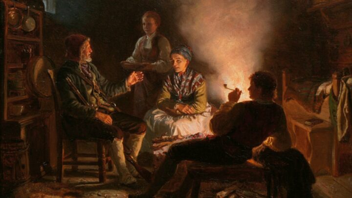Jægerens Hjemkomst (1854).