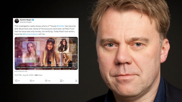 TV2-profil Øystein Bogen hyller stengning av X: – Håper EU gjør det samme