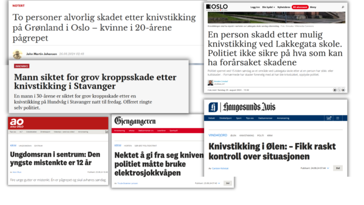 Kniv-uken: Etterlyser mann med utseende fra Midtøsten for overfallsvoldtekt; to med motorsag ranet butikk