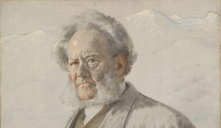 Portrett av dikteren Henrik Ibsen (1895).