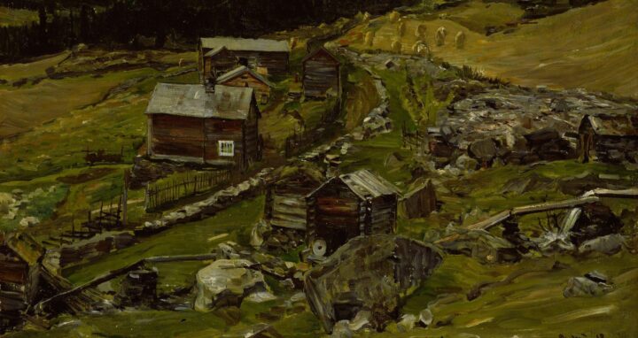 Gård i Valdres (1879).
