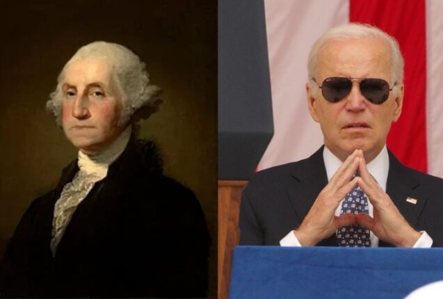 George Clooney sammenligner Joe Biden med George Washington