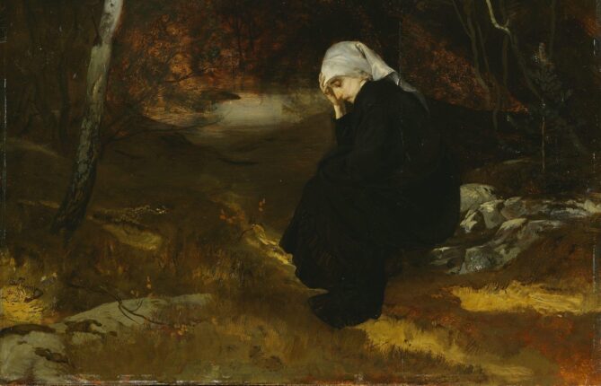 Andante, høstkveld ved Ask (1879).