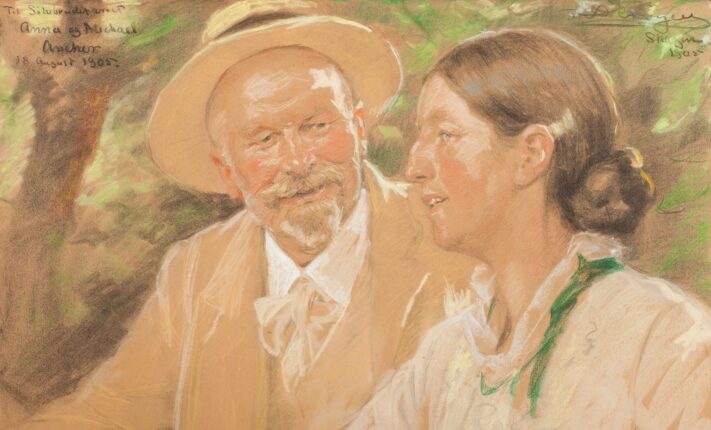 Sølvbrudeparret Michael og Anna Ancher (1905).