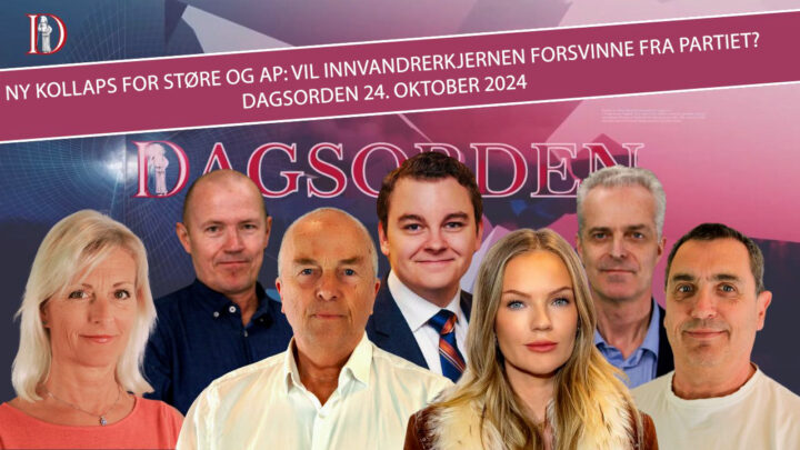 Ny kollaps for Støre og Ap: Vil innvandrer&shy;kjernen forsvinne fra partiet? | Dagsorden 24. oktober