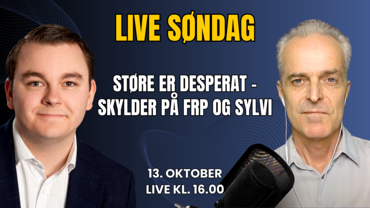Document LIVE: Støre er desperat – skylder på FrP og Sylvi