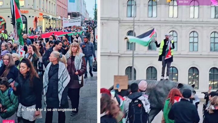 Varmer opp til 7. oktober: Fyller Oslos gater med anti-israelske demonstranter