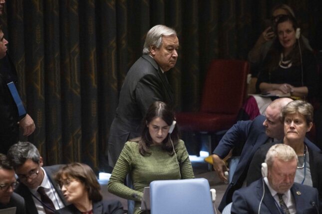 FN-sjef Guterres nektes adgang til Israel