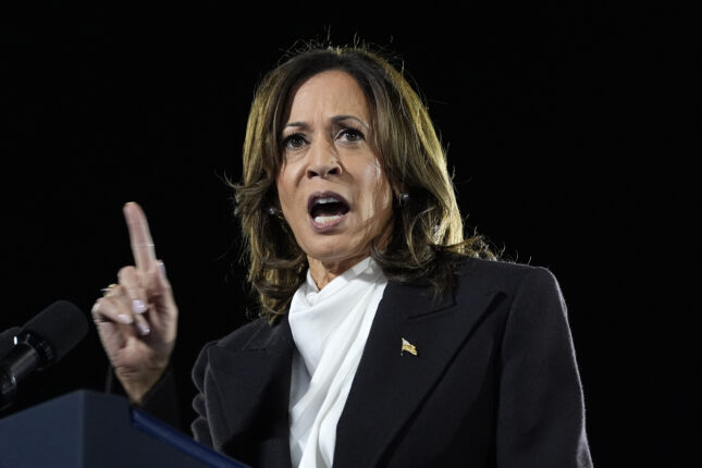 Kamala Harris med hatefulle utsagn om Trump