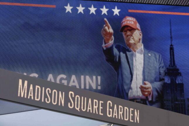 Se Donald Trumps folkemøte i Madison Square Garden, New York