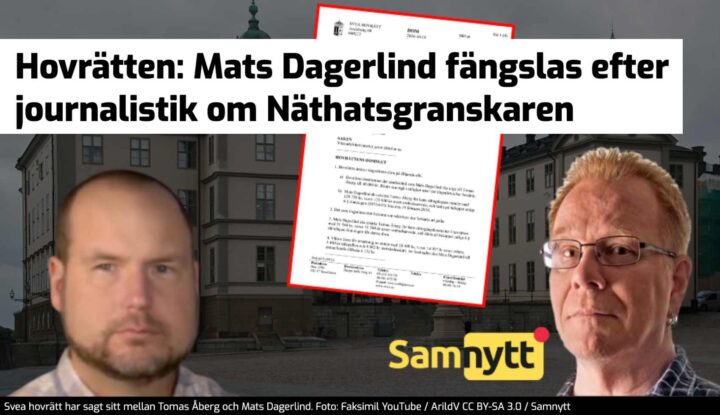 Svensk redaktør dømt til fengsel for nyhets&shy;journalistikk