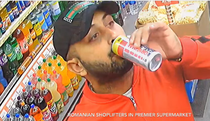Rumensk «champagnebande» feier gjennom britiske butikker