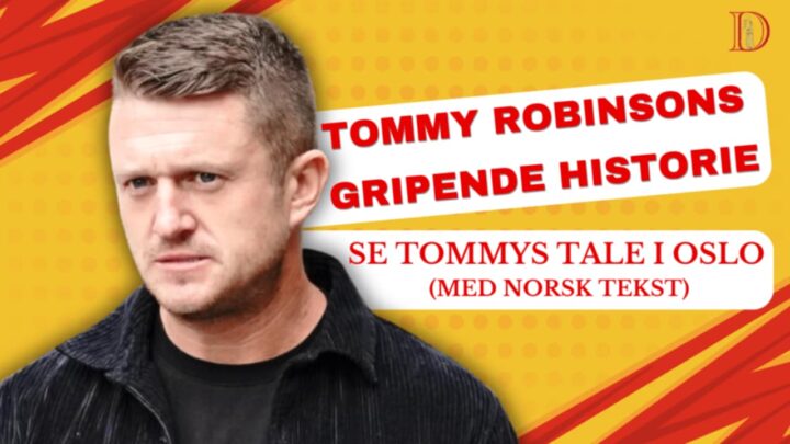 Tommy Robinsons gripende historie - se video fra besøket i Oslo