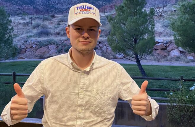 Sp-politiker kjemper for Trump i USA: – Venstre&shy;siden har tatt litt for lett på å la menn være menn