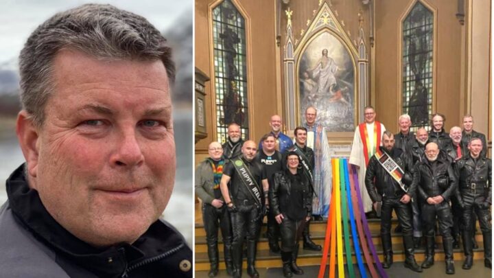 Domprosten fikk kraftige reaksjoner etter «lærgutta»-bilde fra Pride-messe med Mr. Fetish Europe